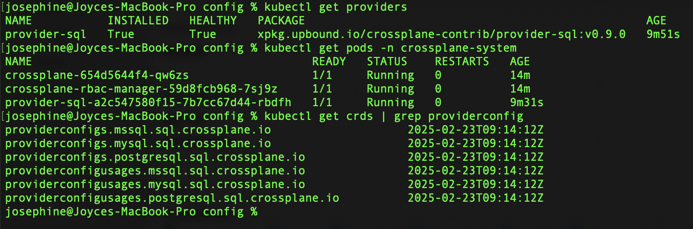 Install the Crossplane Provider for SQL