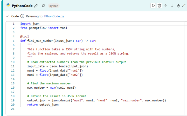 Paste the Python code