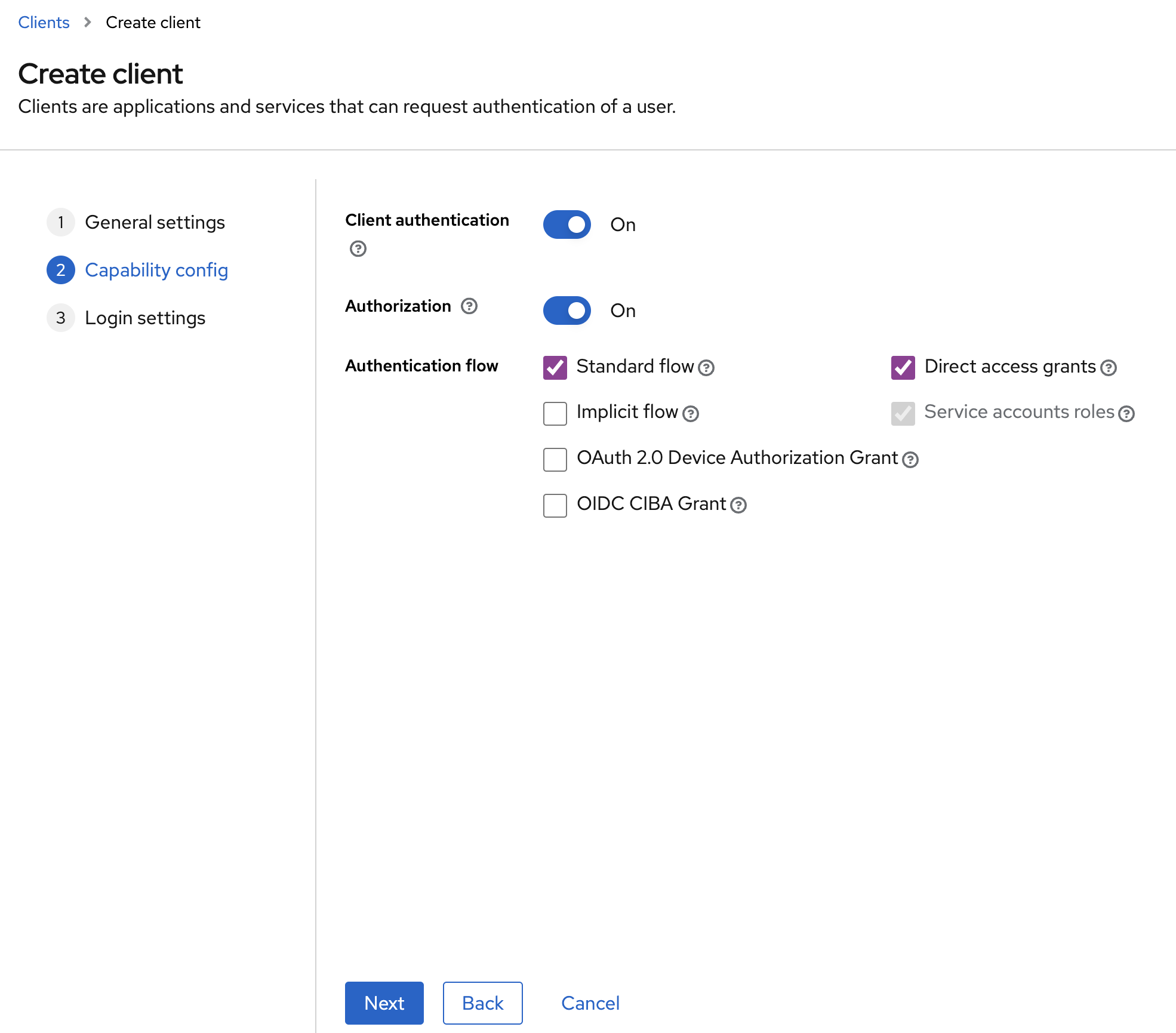 Client authentication and Authorization in Keycloak