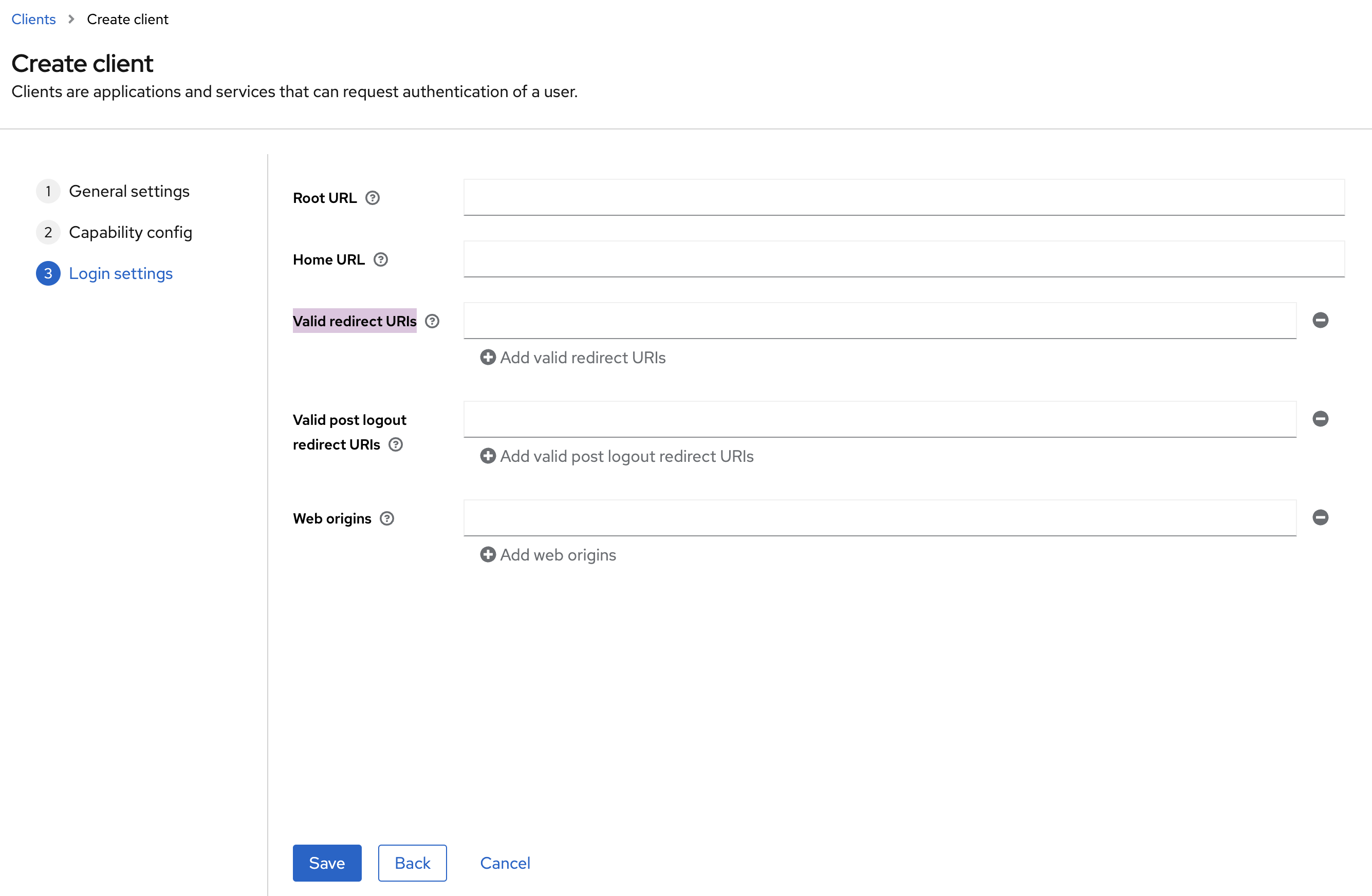 Create the Client in Keycloak