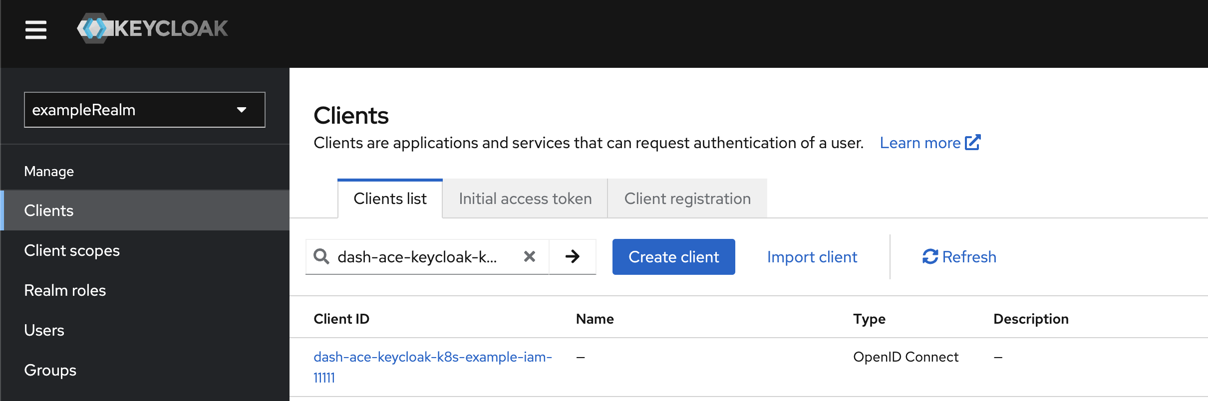 Configure the Client in Keycloak