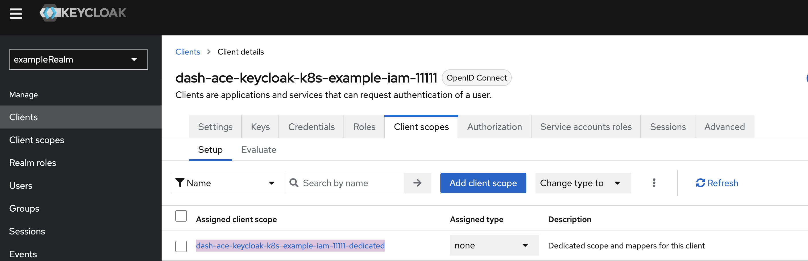 Add a required mapper to the Keycloak Client