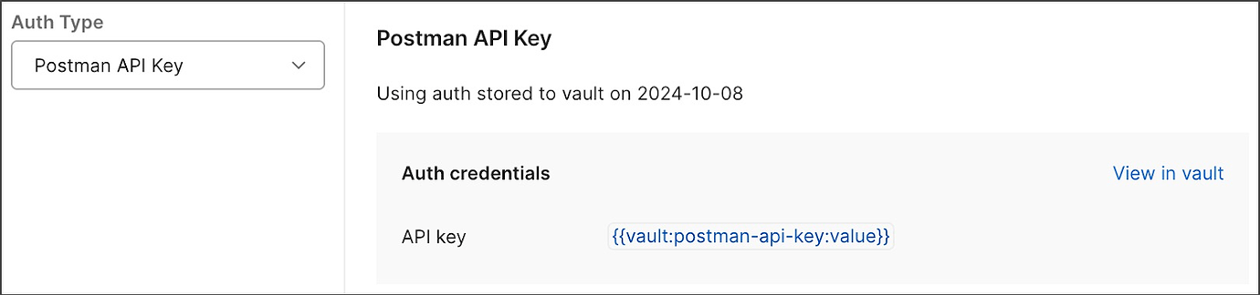 Postman API key