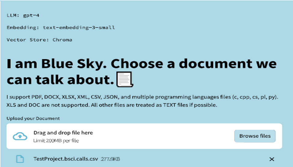 A screenshot of the graph CSV named “TestProject.bsci.calls.csv”