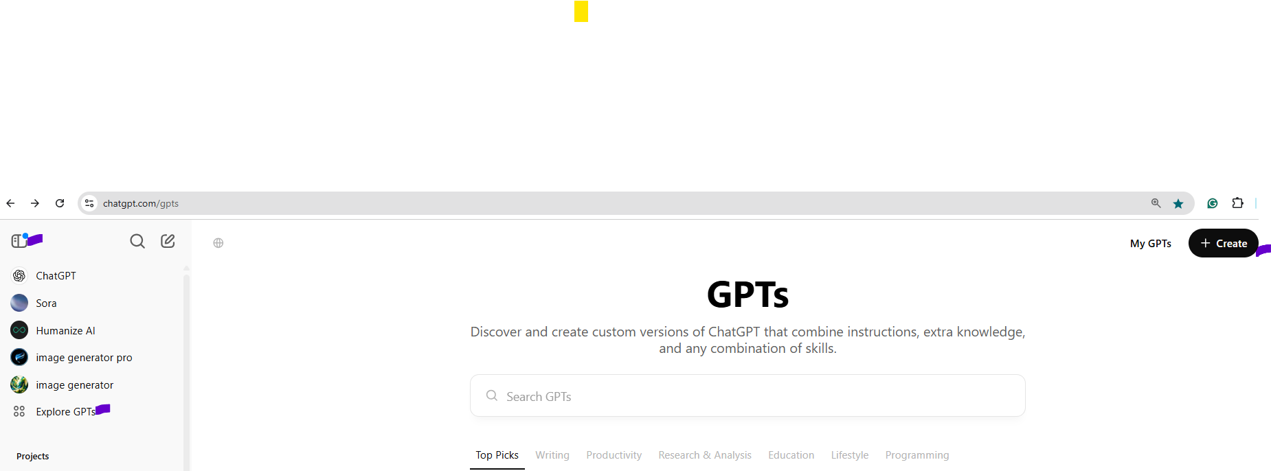 Create customized chatGPT