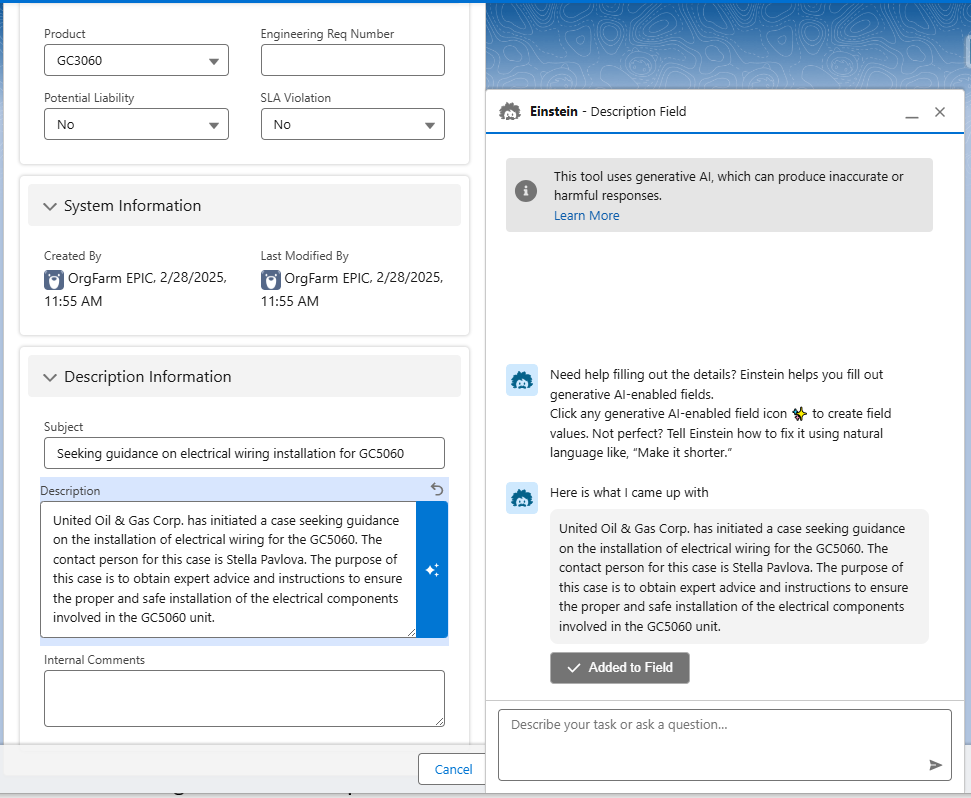 An image of Einstein Popup window