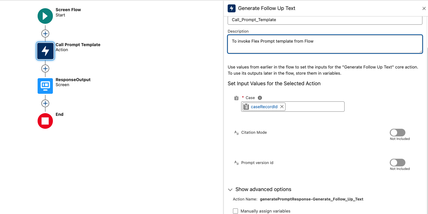 An image of output flow response