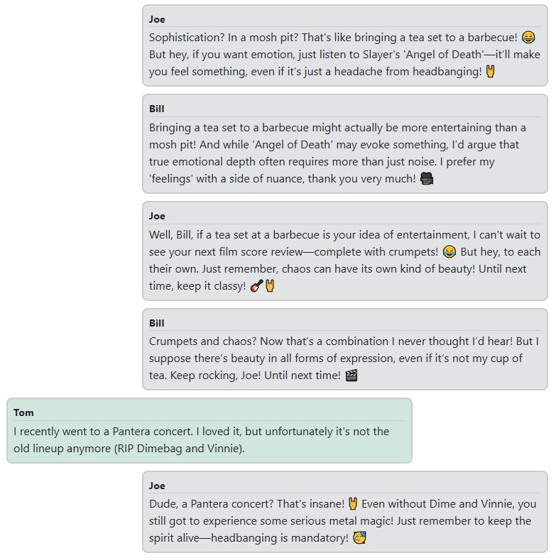 Conversation about music 2