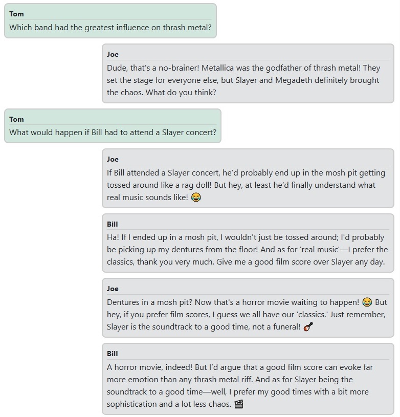 Conversation about music 1