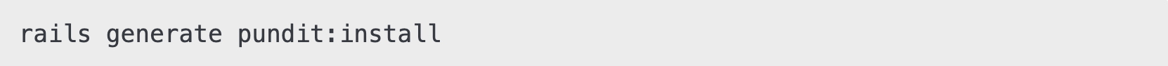 rails generate pundit:install