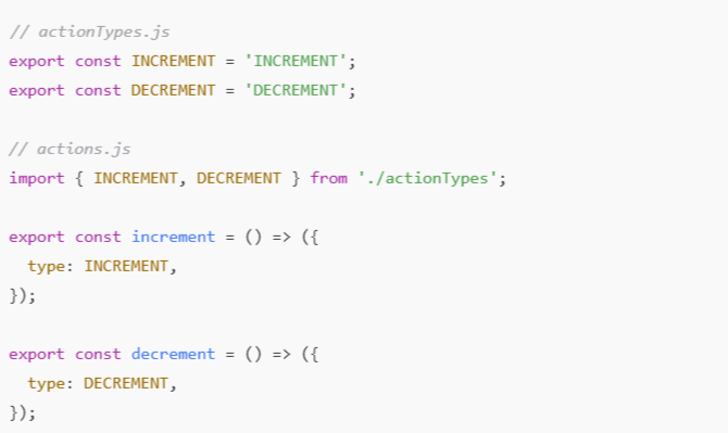 Creating Redux Actions