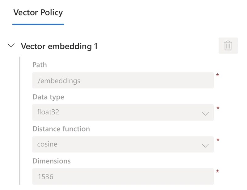 Vector policy