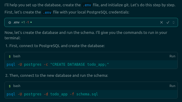 Cursors gives the psql commands