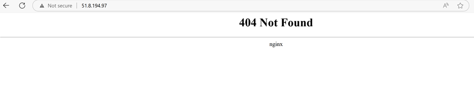 404 Not Found Nginx