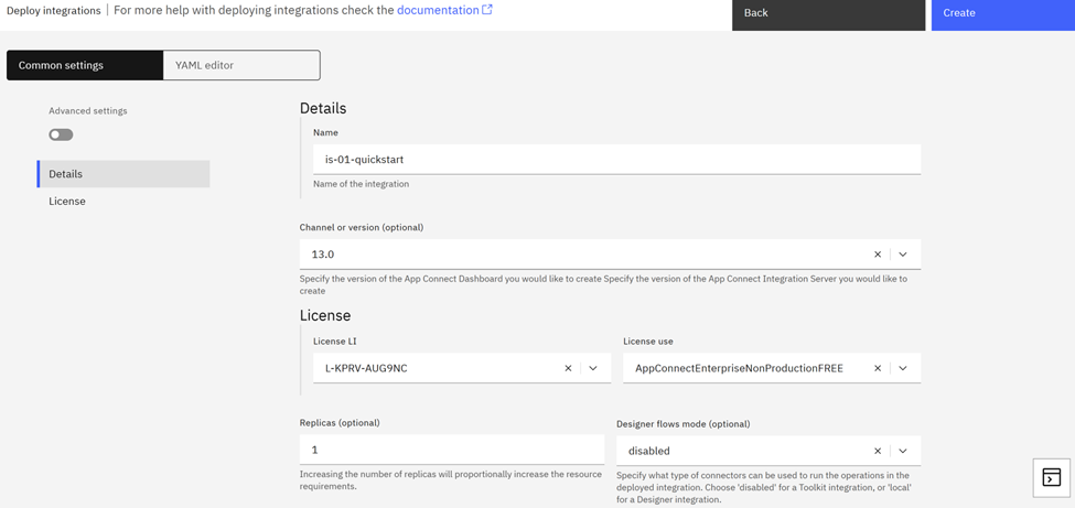 Deploy Integrations