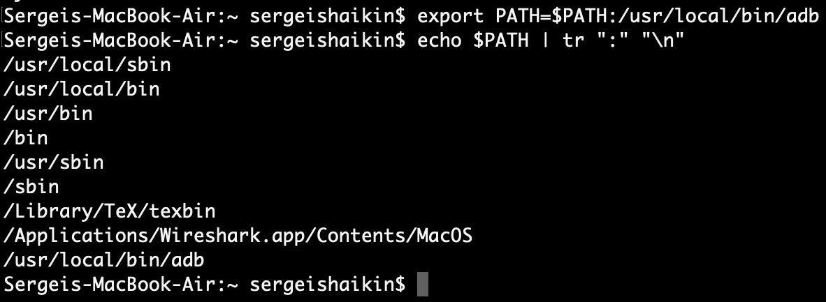 Export PATH