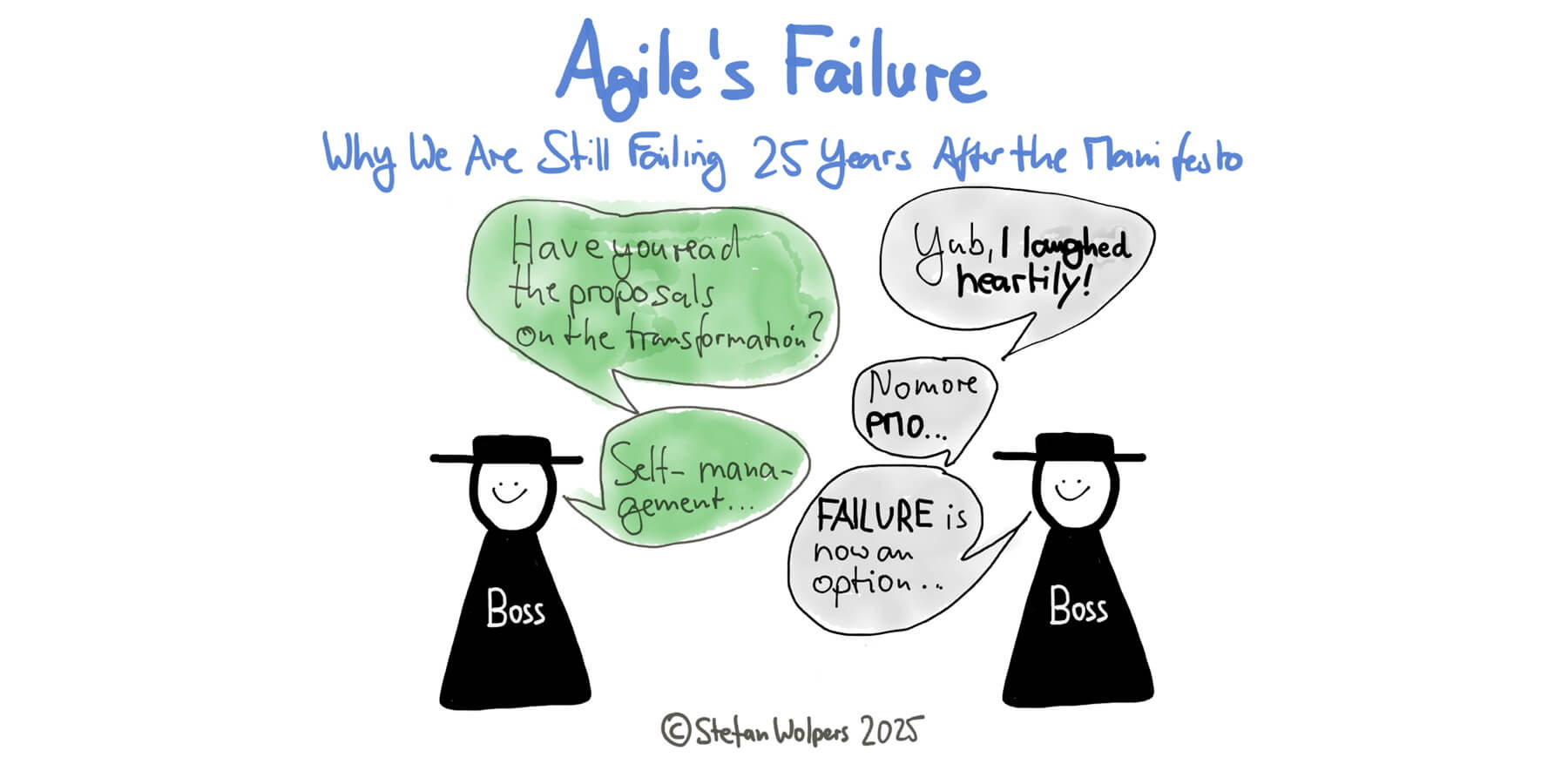 A cartoon about Agile's failure