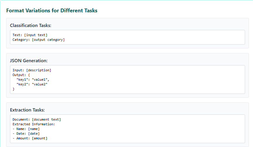 Specify the type of output you expect