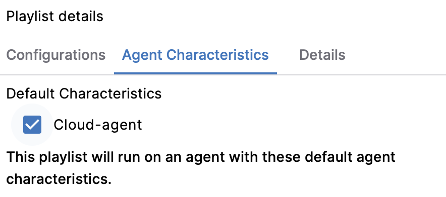 Check the Cloud-agent box
