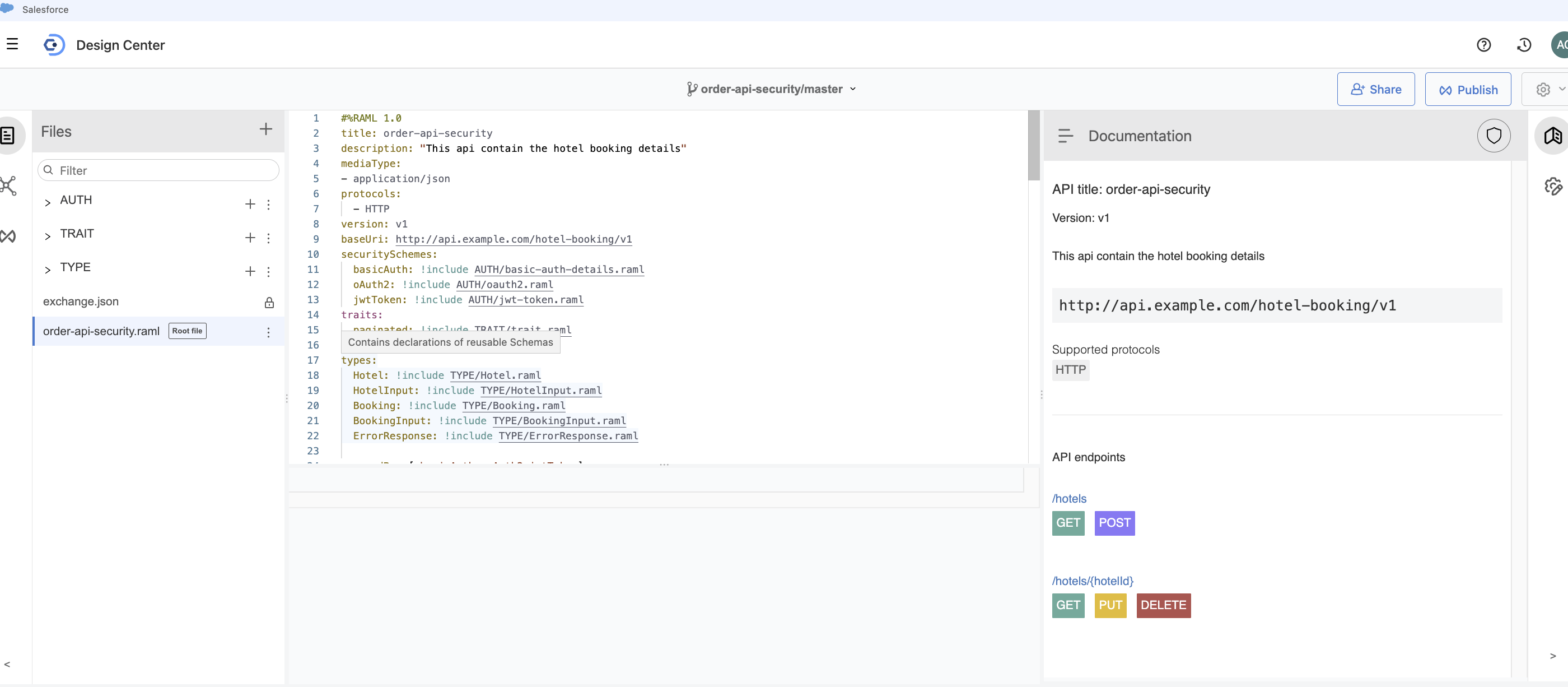 RAML file details
