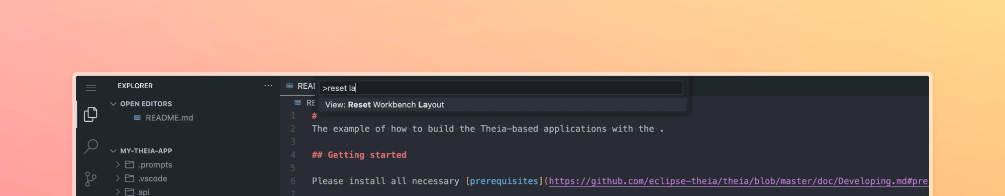 Run the Reset Workbench Layout command