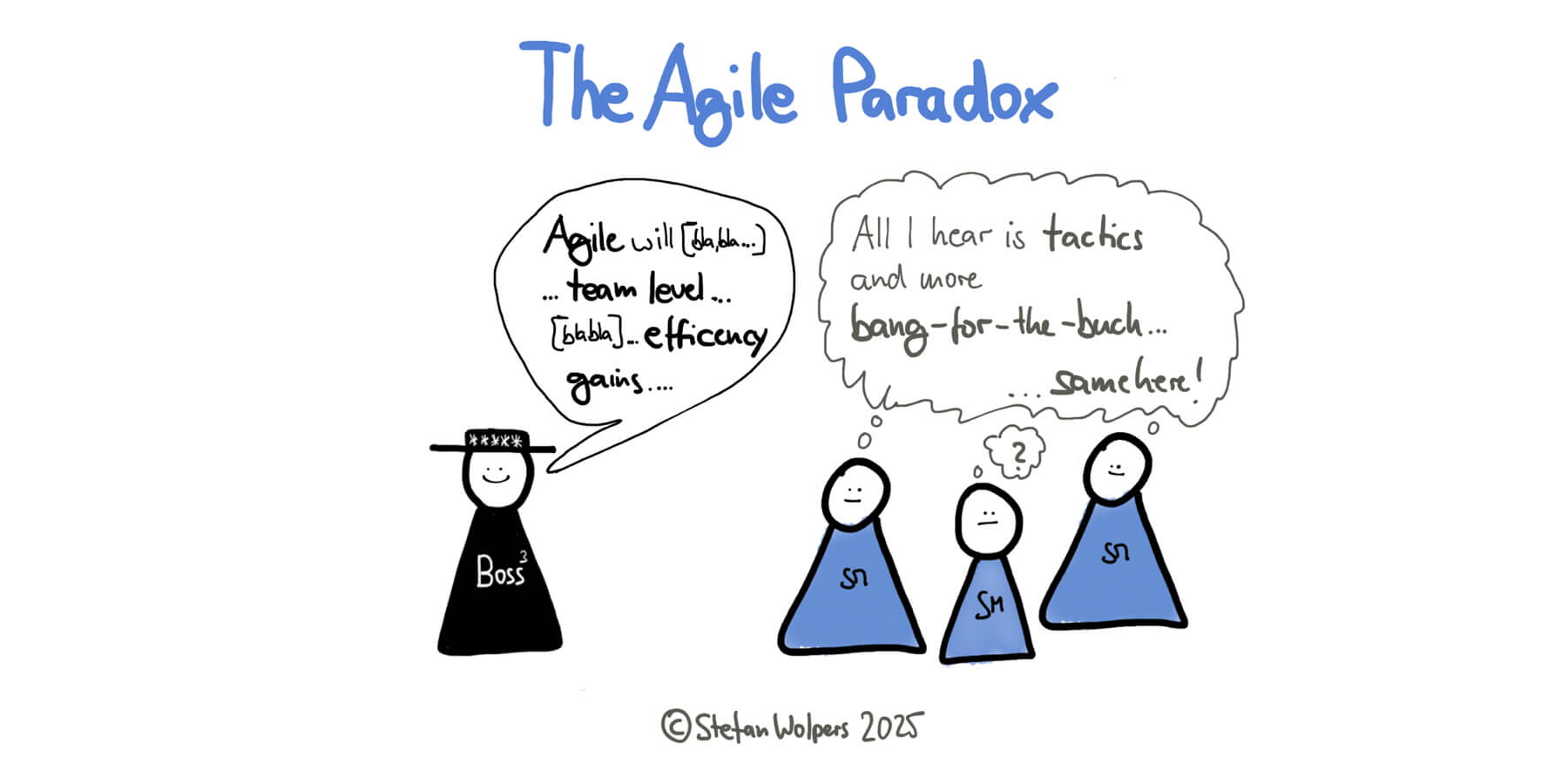 A cartoon about the Agile paradox