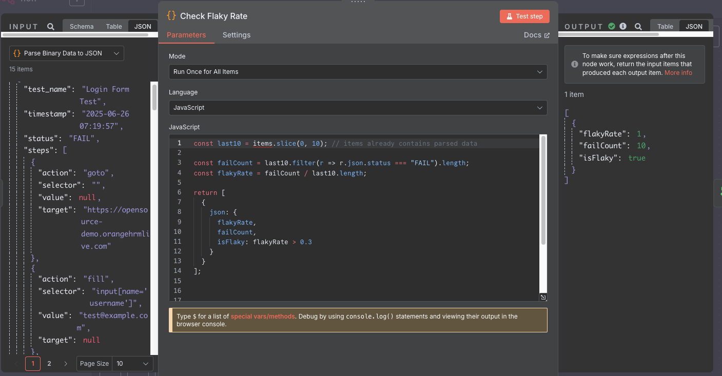 Checking flaky rate