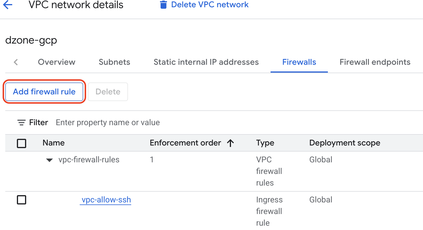 Create another firewall rule for Identity Aware Proxy