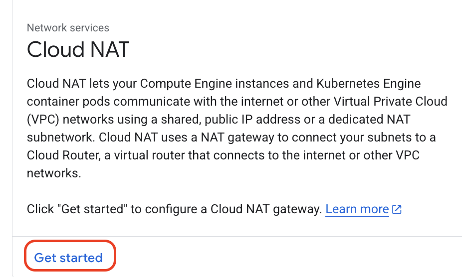 Click on Get started.