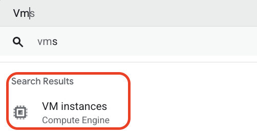 Navigate to VM instances.