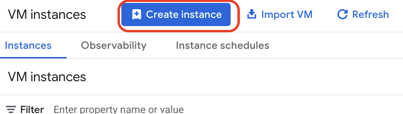 Create instance.