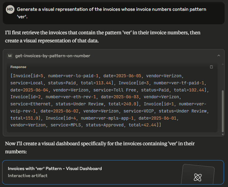 AI assistant Claude Desktop infers that the proper tool