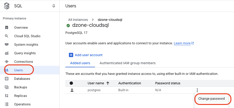 Creating Your Cloud SQL for PostgreSQL