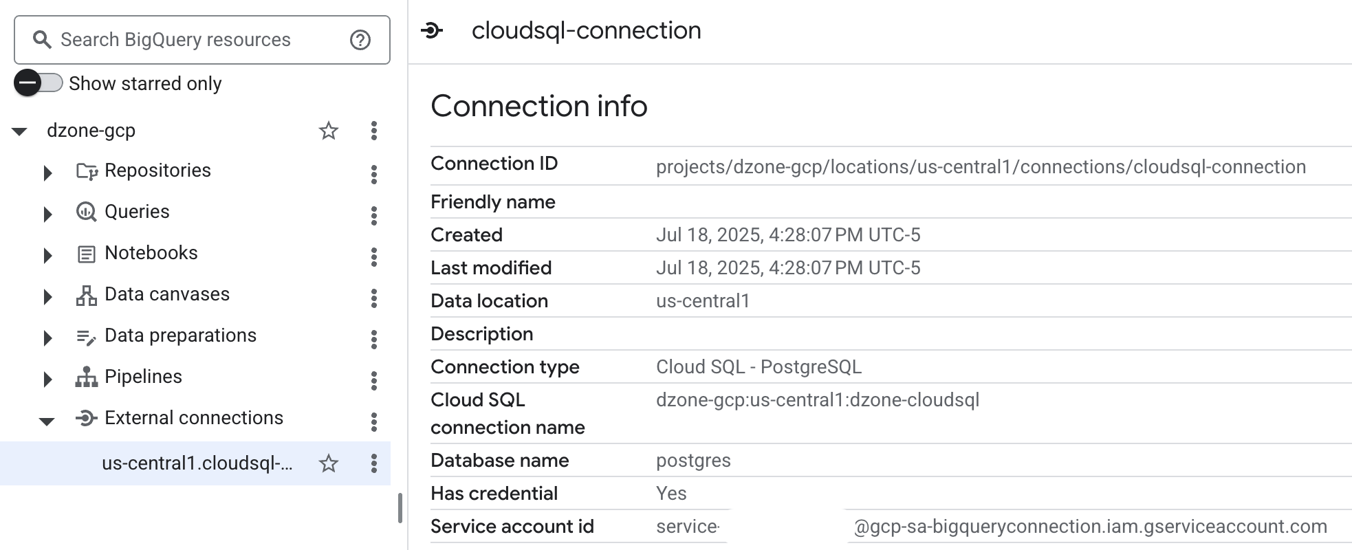 Querying Cloud SQL Data from BigQuery