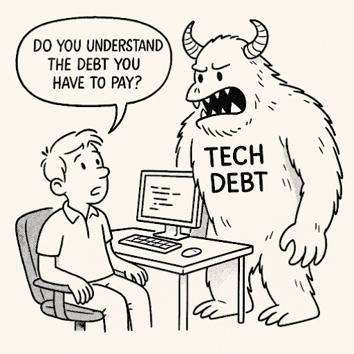 Cartoon: Tech Debt
