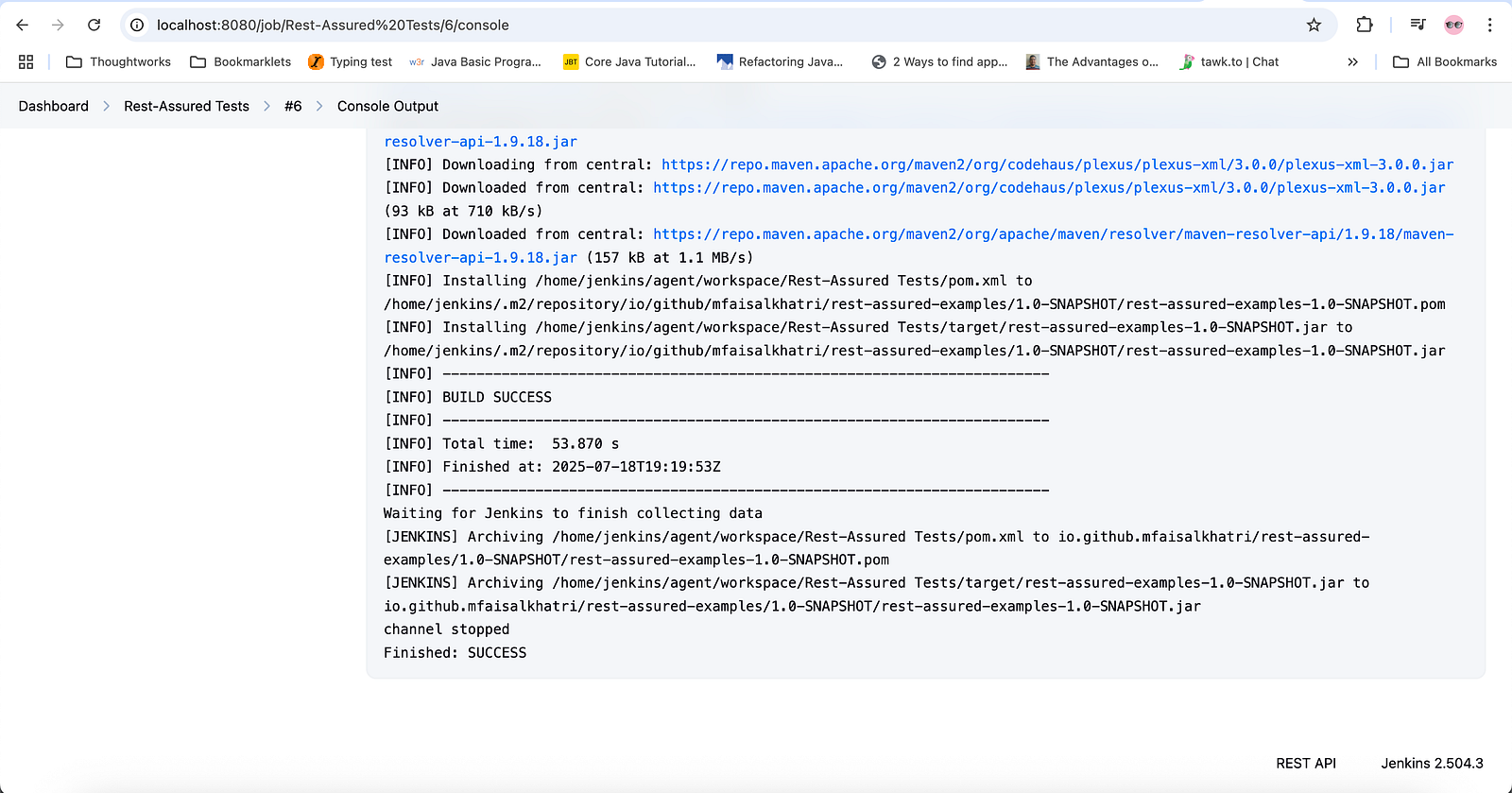 Detailed logging
