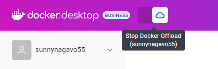 Stop via Docker Desktop