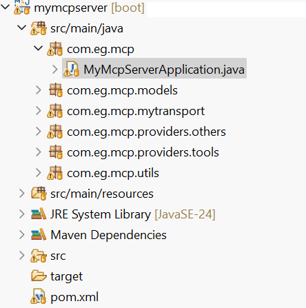 MCP server project in Eclipse