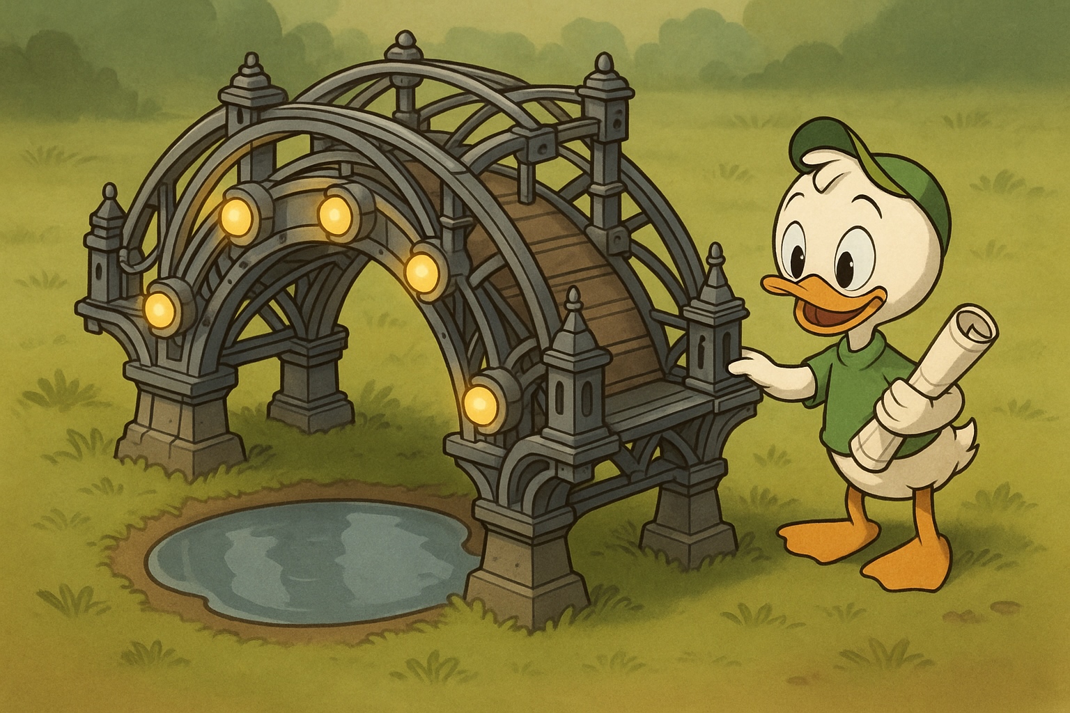 An image of Louie Duck, one of Donald Duck's nephews