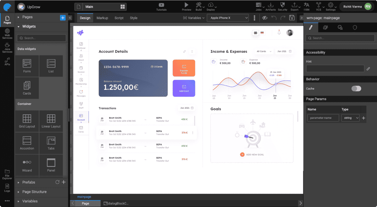 Web-based version of WaveMaker