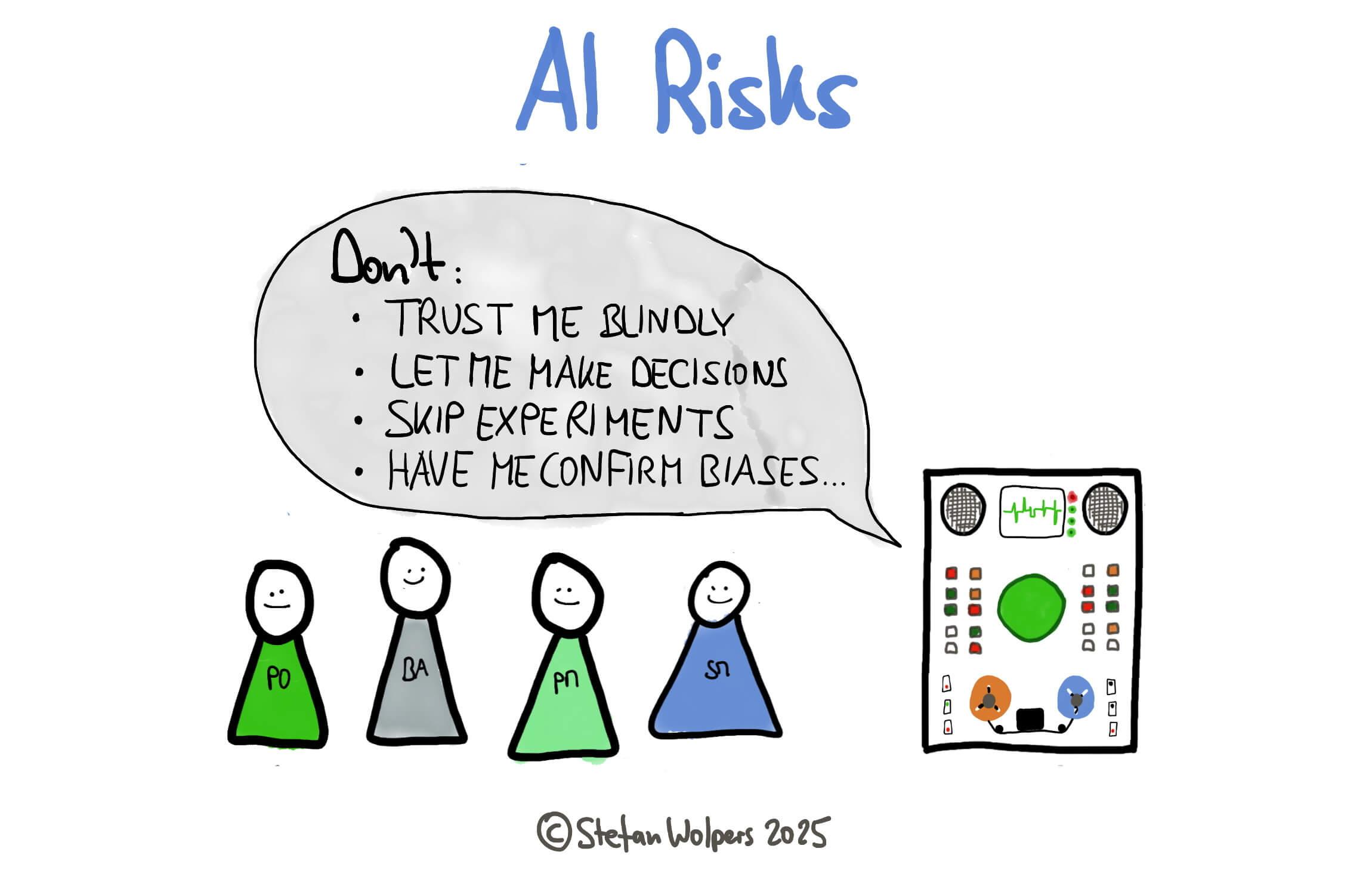 A cartoon about AI risks