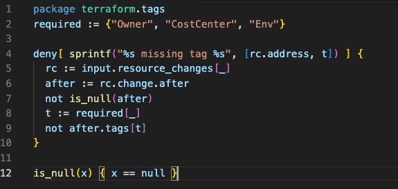 Enforce required tags on all resources
