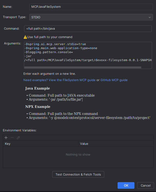 The full path to the jar-file must be added
