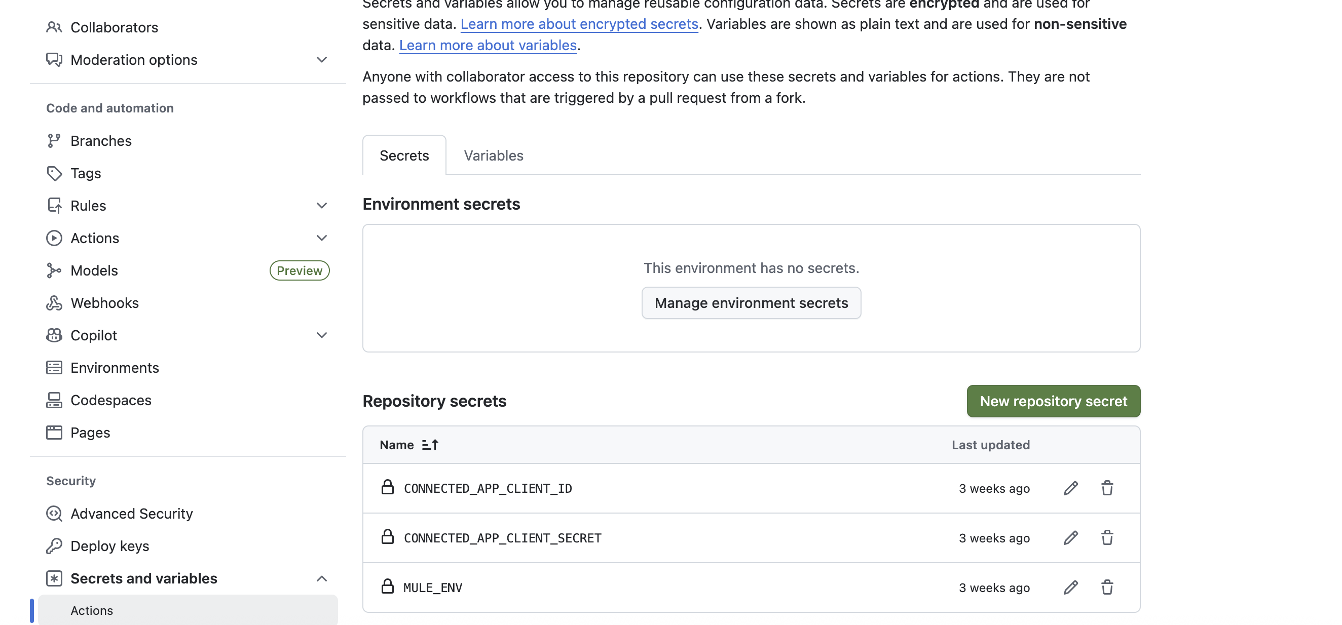 GitHub Settings Image