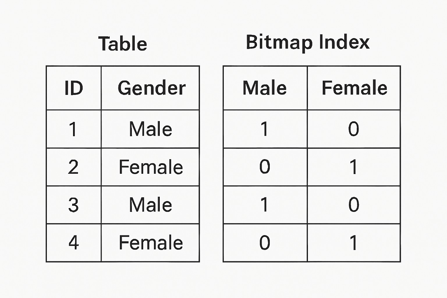 Bitmap index