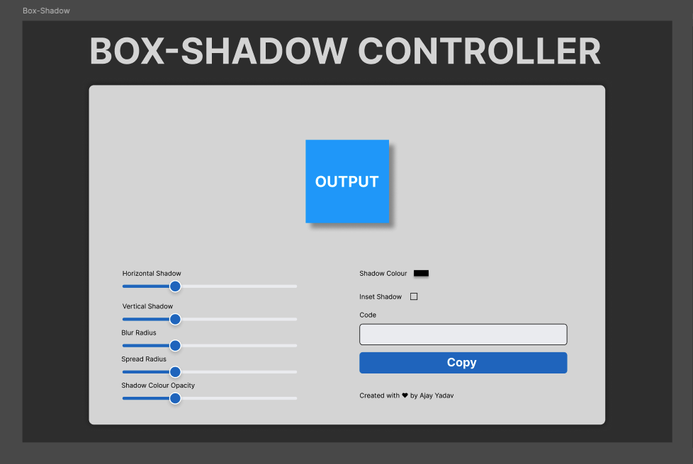 Box-shadow controller