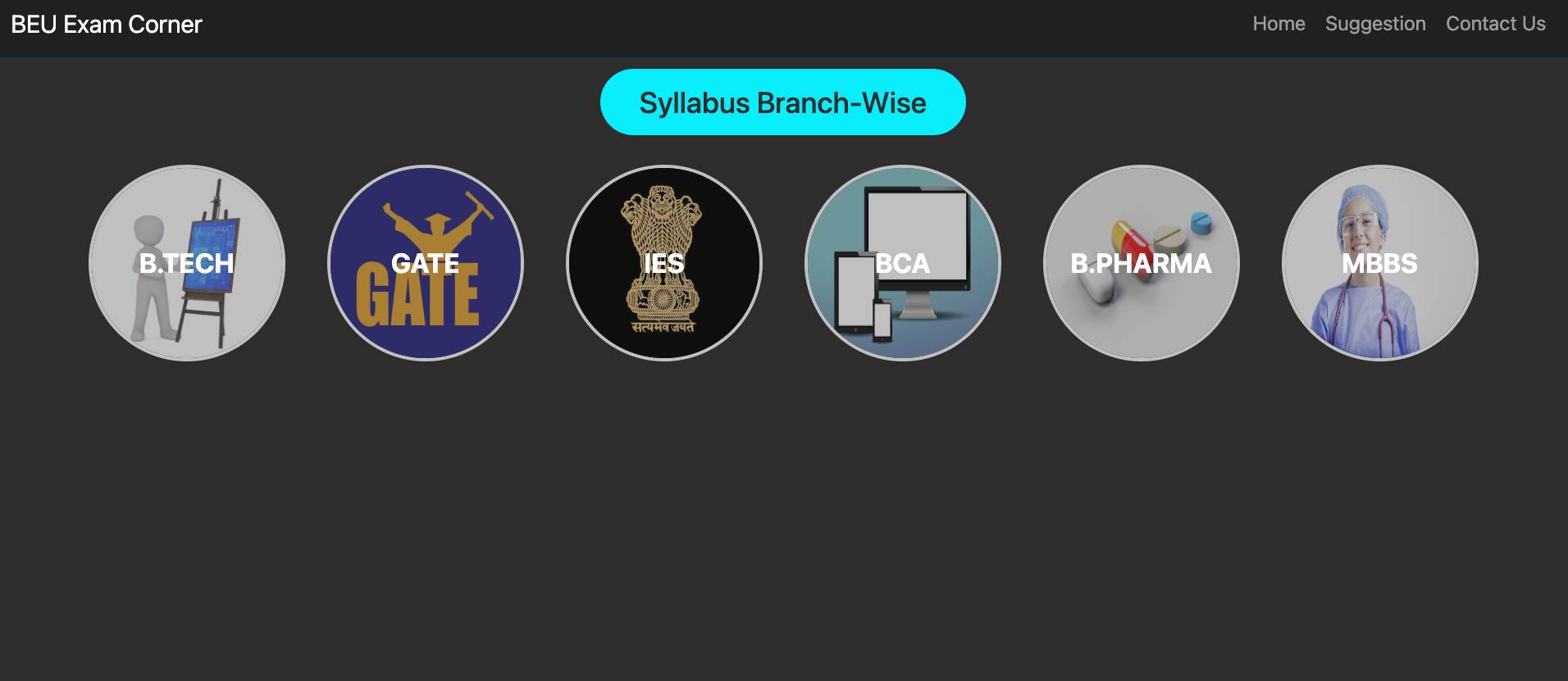 Syllabus branch-wise