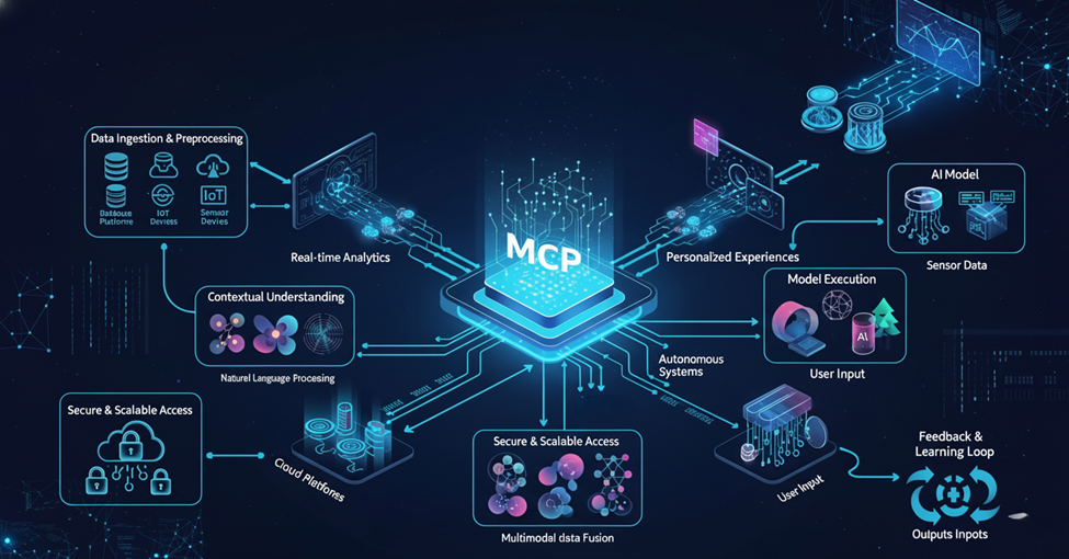 Infographic of MCP and its integration relationships 