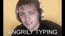 Angrily typing