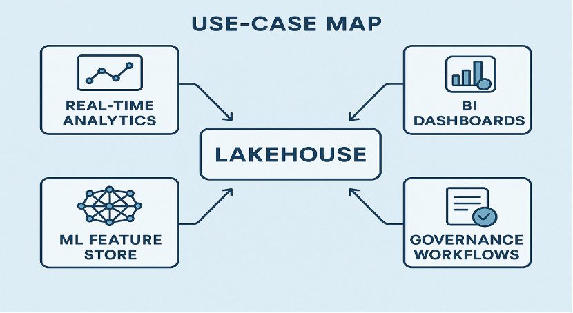 Key analytics and ML use cases enabled by lakehouse architectures